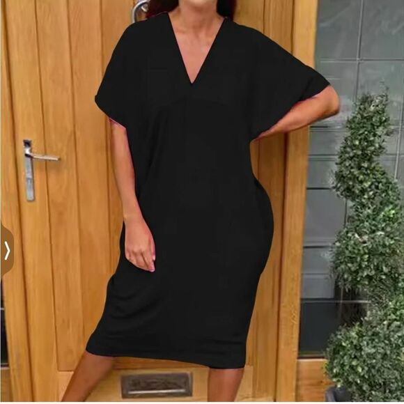 Helmut Lang Black T Shirt Dress size M - Picture 1 of 10